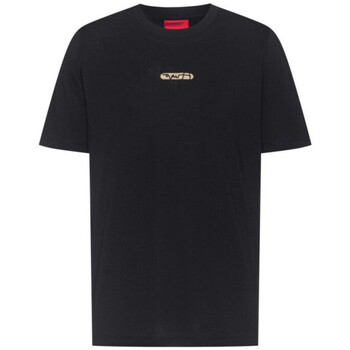 BOSS T-shirt Durned_U211  noir avec logo brodé Noir