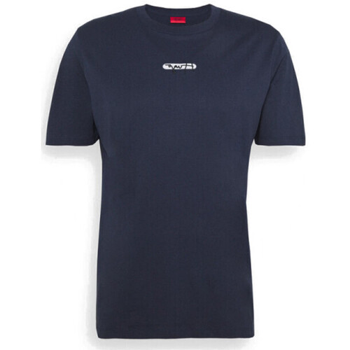 Vêtements Homme Veuillez choisir un pays à partir de la liste déroulante BOSS T-shirt Durned_U211  bleu avec logo brodé Bleu