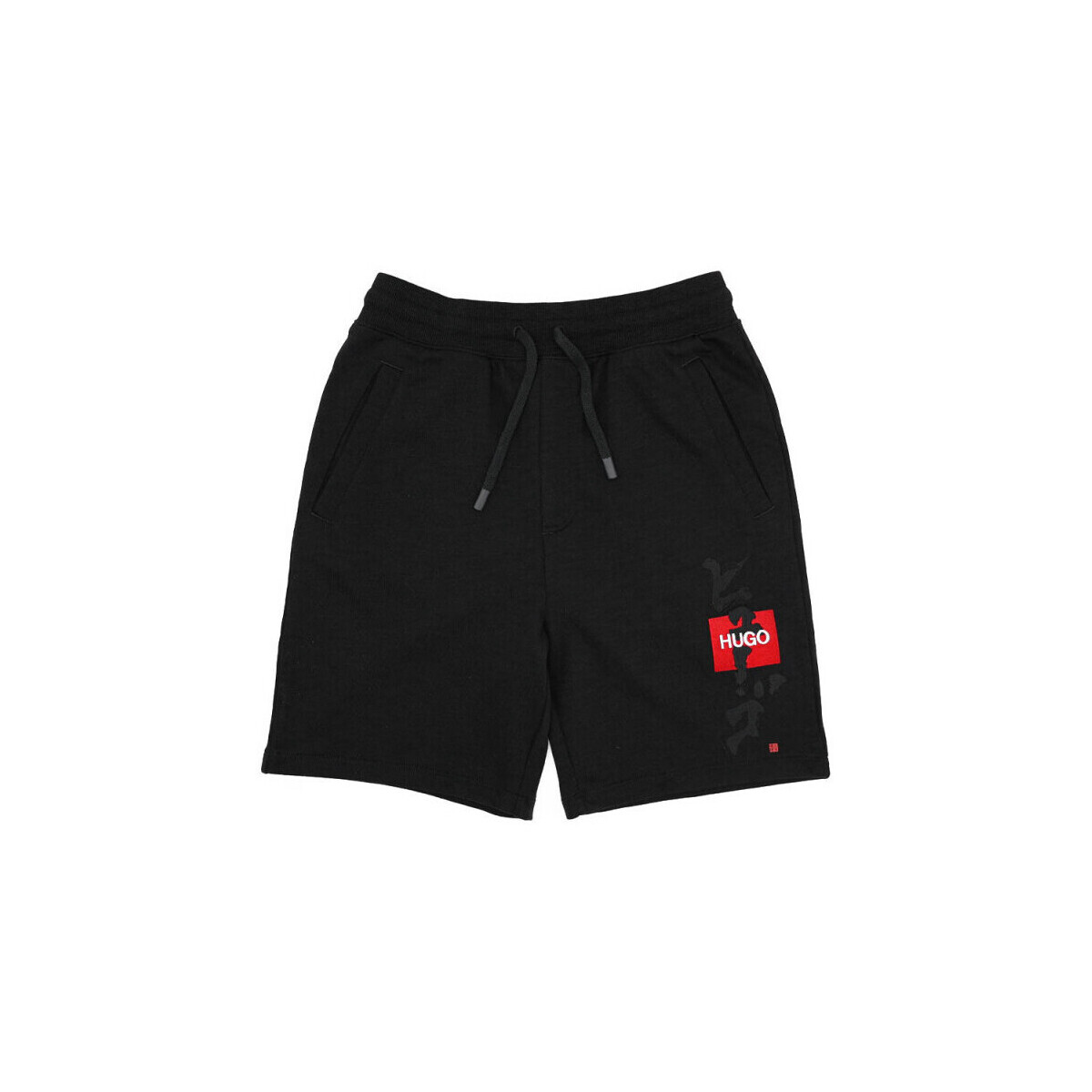 Vêtements Homme Shorts / Bermudas BOSS Short Dilson  noir en molleton de coton Noir
