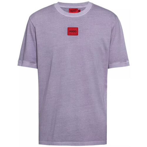 Vêtements Homme T-shirts & Polos BOSS T-shirt Diragolino_D  violet avec étiquette logo Violet