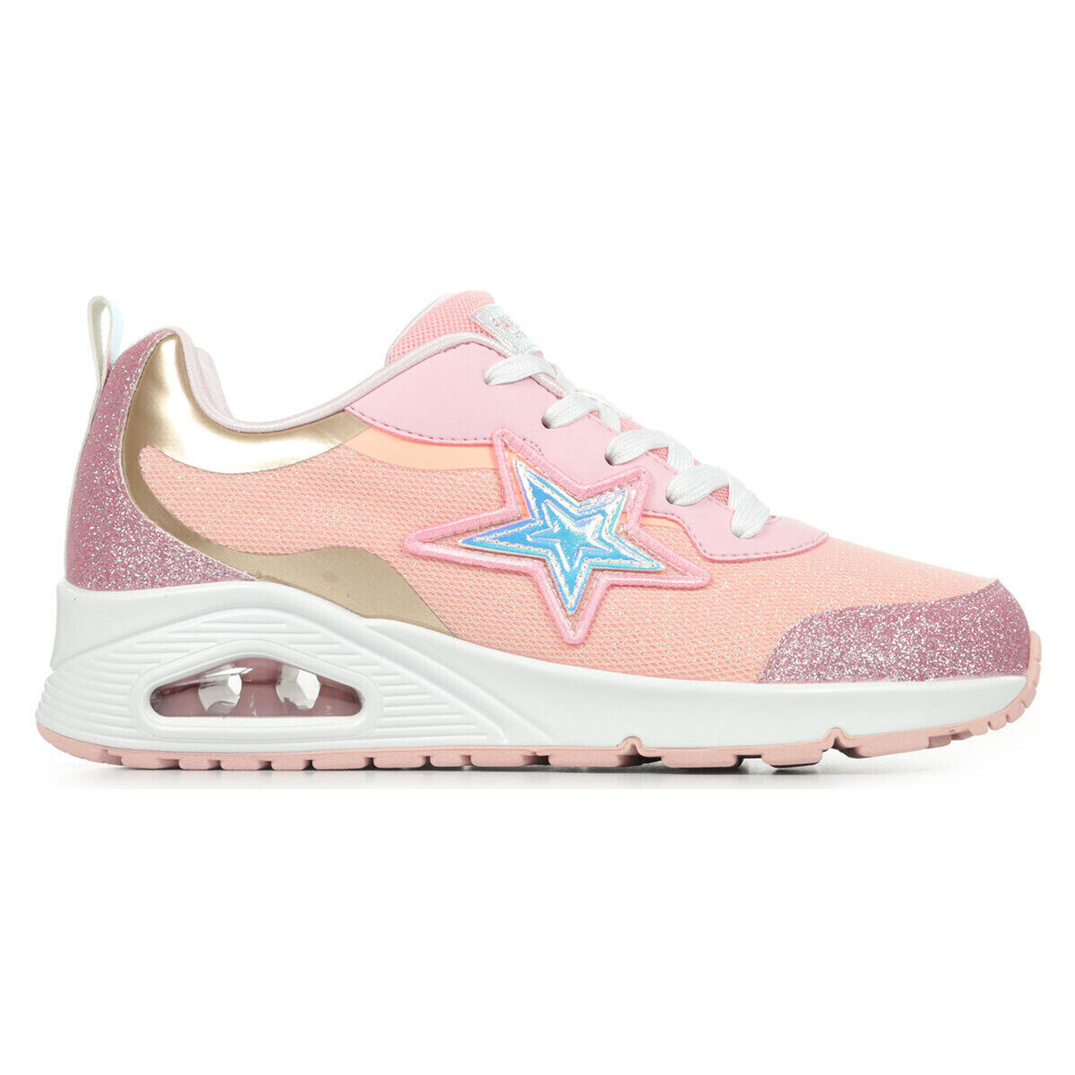 Chaussures Fille Baskets mode Skechers Uno Starry Vibe Rose