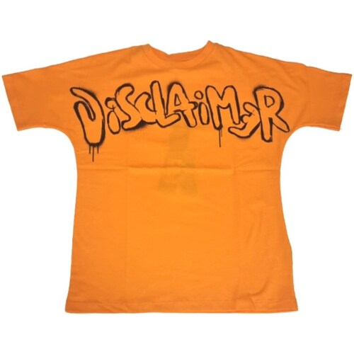 Vêtements Garçon T-shirts manches longues Disclaimer 58012 Orange