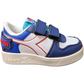 Chaussures Enfant Baskets mode Blu Diadora MAGIC BASKET LOW SUPERMAN Multicolore