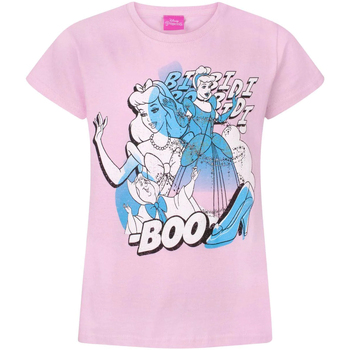 Vêtements Fille T-shirts manches longues Disney Bibbidy Bobbidy Boo Rouge