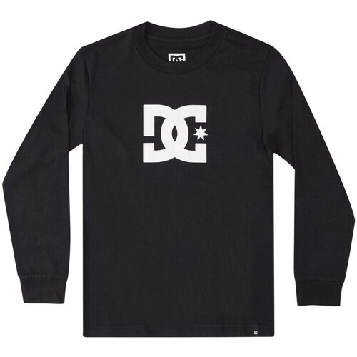 Vêtements Garçon T-shirts & Polos DC HOKA SHOES Junior - T-shirt manches longues - noir Noir