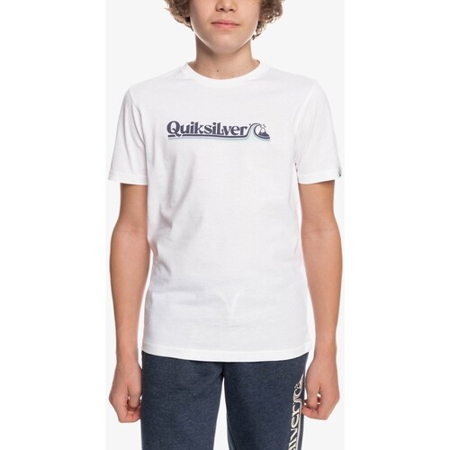 Vêtements Garçon T-shirts & Polos Quiksilver - T-shirt junior - blanc Blanc
