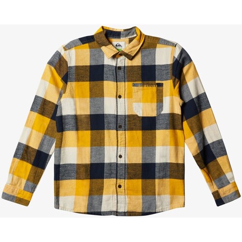 Vêtements Garçon T-shirts & Polos Quiksilver - Chemise junior - jaune Autres