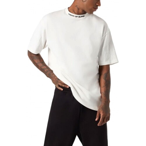 Vêtements Homme T-shirts & Polos Vision Of Super T-Shirt Avec Flammes Blanches Blanc