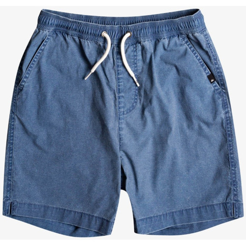 Vêtements Garçon Shorts / Bermudas Quiksilver - Bermuda junior - bleu jean Bleu