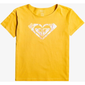 Vêtements Fille Le Temps des Cerises Roxy - Tee-shirt junior - jaune Jaune