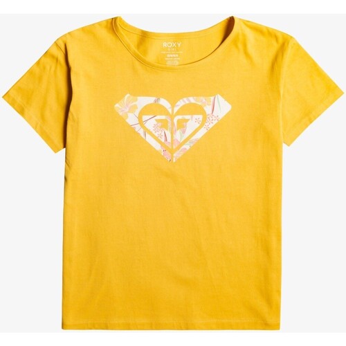 Vêtements Fille Le Temps des Cerises Roxy - Tee-shirt junior - jaune Jaune