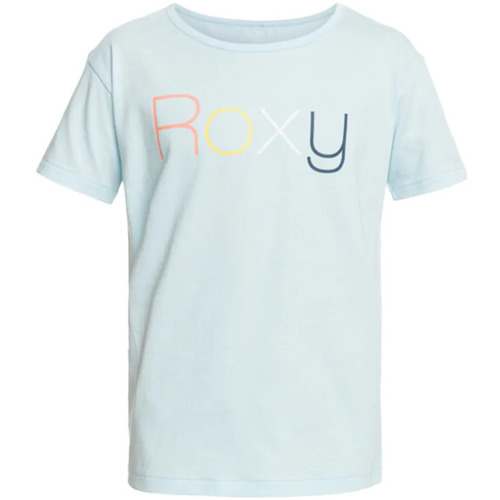 Vêtements Fille T-shirts & Polos Roxy - Tee-shirt junior - bleu ciel Bleu