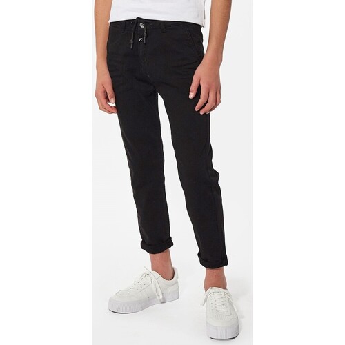 Vêtements Garçon Jeans Kaporal - Pantalon chino junior - noir Noir