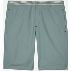 Vêtements Homme Shorts selvedge / Bermudas Oxbow Bermuda uni taille demi-élastiquée OMERY Vert