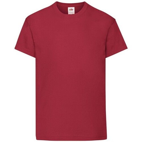 Vêtements Enfant T-shirts manches courtes Fruit Of The Loom Original Rouge