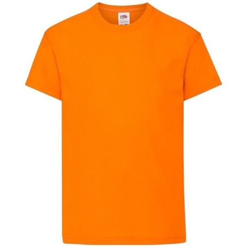 Vêtements Enfant T-shirts manches courtes Fruit Of The Loom Original Orange