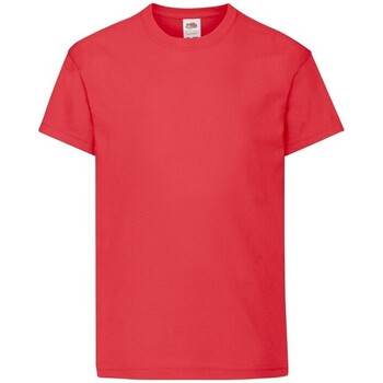 Vêtements Enfant T-shirts manches courtes Fruit Of The Loom Original Rouge