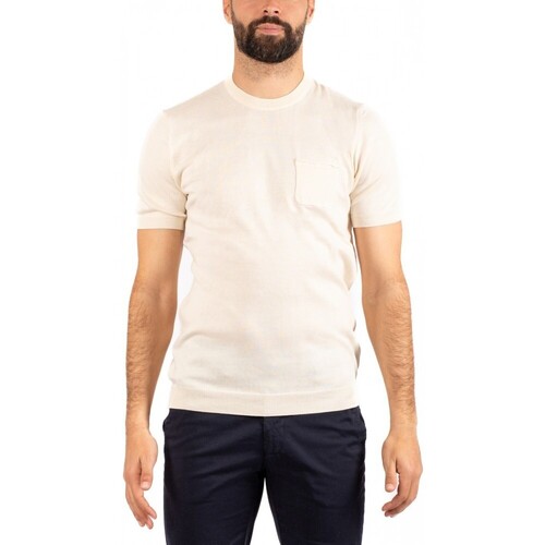 Vêtements Homme T-shirts & Polos Daniele Alessandrini T-SHIRT HOMME Beige