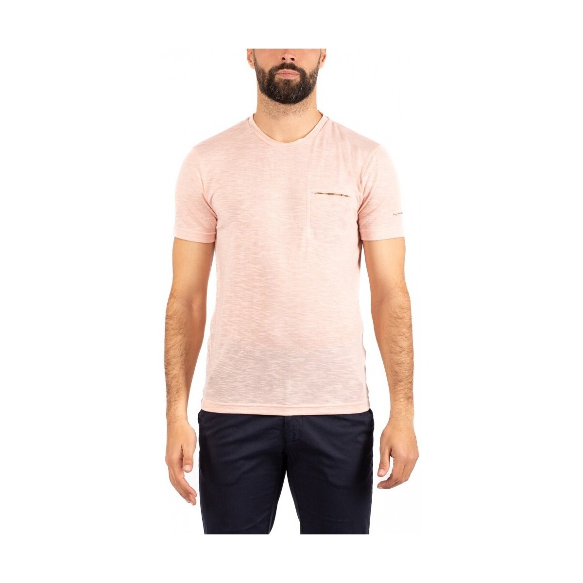 Vêtements Homme T-shirts & Polos Daniele Alessandrini T-SHIRT HOMME Rose