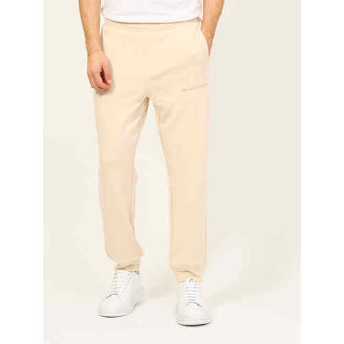 Vêtements Homme Pantalons EAX Pantalon de jogging  en coton avec logo Beige