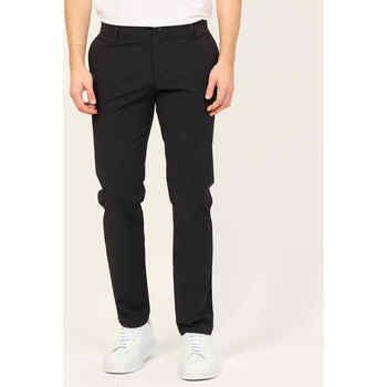 Vêtements Homme Pantalons EAX pantalon slim fit en sergé ultra stretch Noir