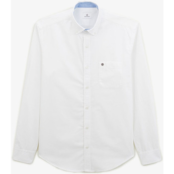 Vêtements Homme Chemises manches longues Serge Blanco - CHEMISE OXFORD Blanc