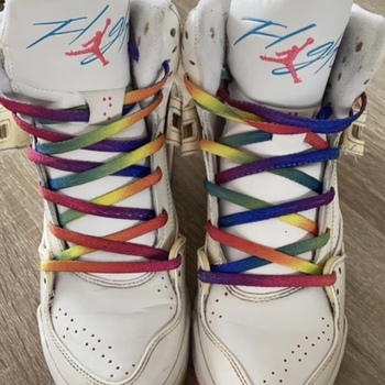 Chaussures Femme Baskets montantes Air Jordan Basket air  jordan flight 45 Blanc