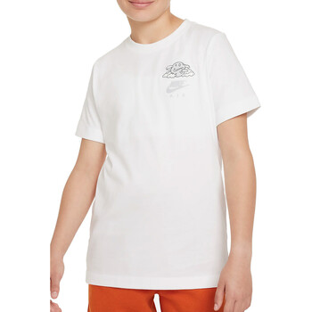Vêtements Garçon T-shirts manches courtes Nike FN9619 Blanc