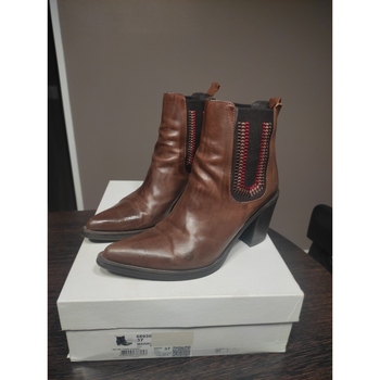 Chaussures Femme Boots waterproofing Miglio Santiags Marron