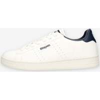 Chaussures Homme Baskets montantes Blauer S4GRANT01/PUC-WHI/NVY Blanc