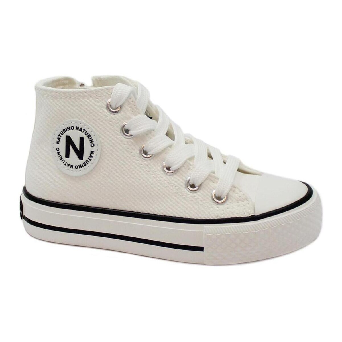 Chaussures Enfant Baskets montantes Naturino NTA-E24-18270-b Blanc