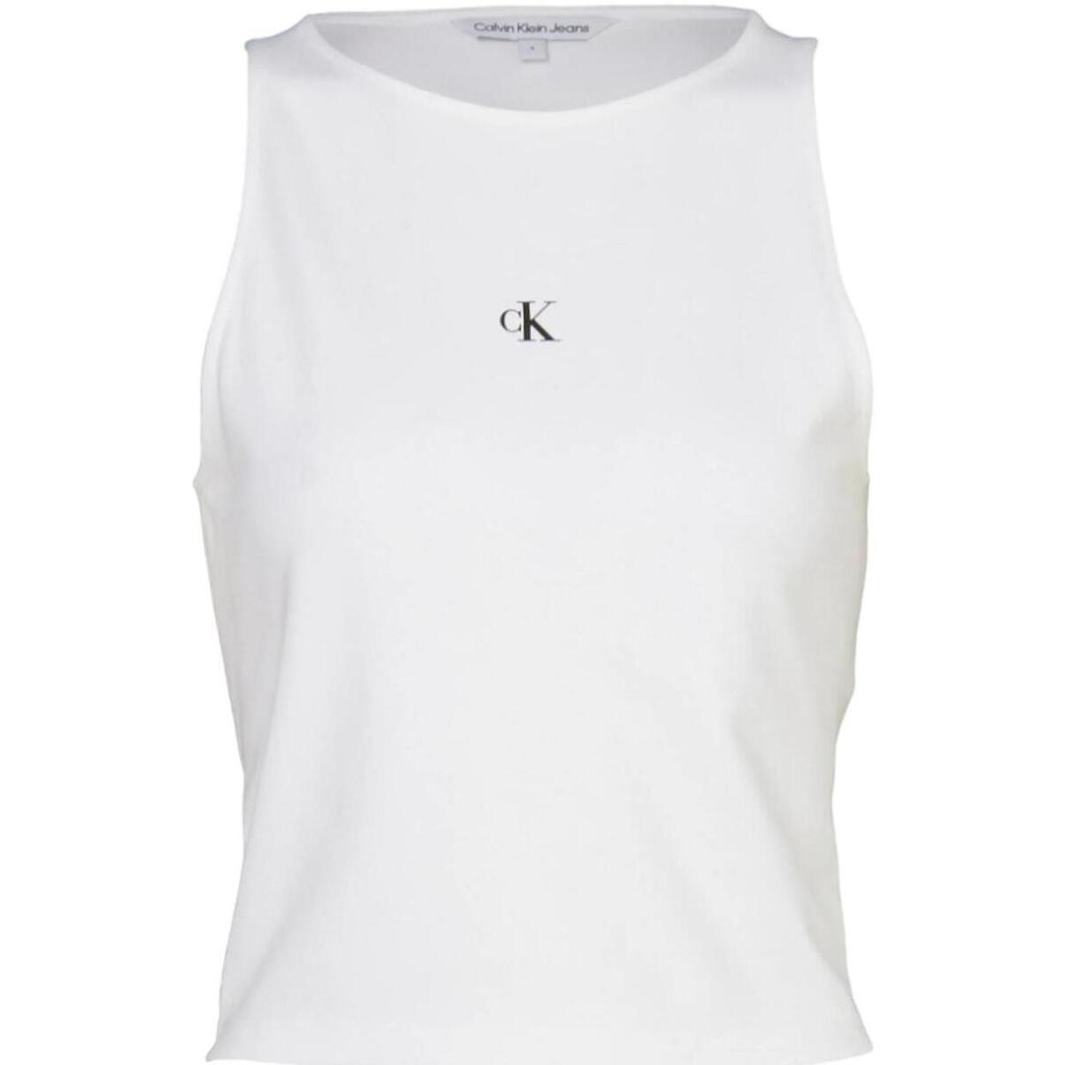 Vêtements Femme Tops / Blouses Calvin Klein Jeans  Blanc