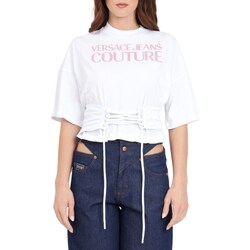 Vêtements Femme Polos manches longues Versace Jeans Couture 76HAHG04-CJ00G Blanc