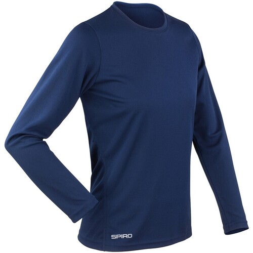 Vêtements Femme T-shirts manches longues Spiro SR254F Bleu