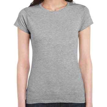 Vêtements Femme T-shirts manches longues Gildan Softstyle Gris