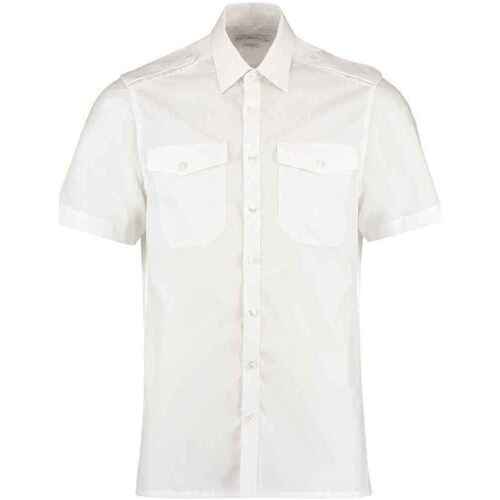 Vêtements Homme Chemises manches courtes Kustom Kit K133 Blanc