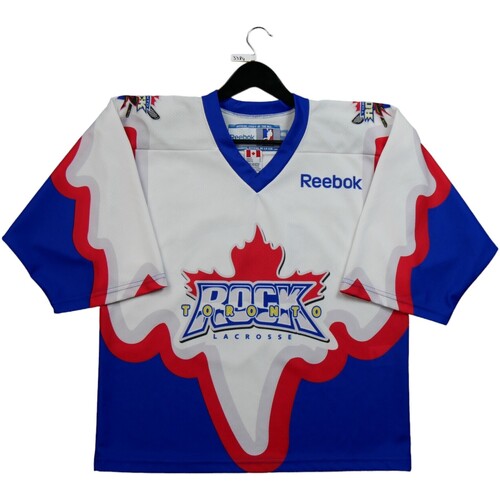 Vêtements Homme Armani EA7 Logo Series Weißes T-Shirt mit seitlichem Logo Reebok Sport Maillot  Toronto Rock Lacrosse Blanc