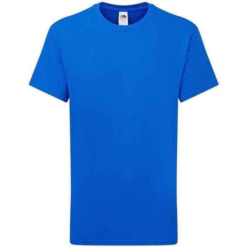 Vêtements Enfant T-shirts manches courtes Fruit Of The Loom Iconic 195 Bleu