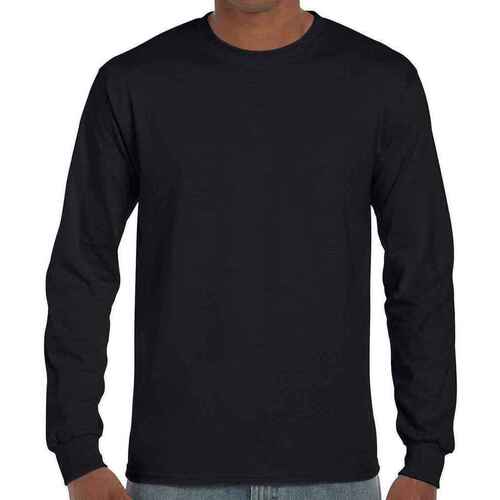 Vêtements T-shirts manches longues Gildan Ultra Noir