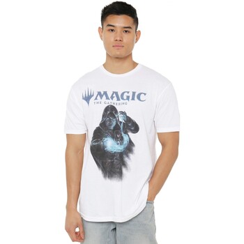 Vêtements Homme T-shirts manches longues Magic The Gathering Jace Blanc