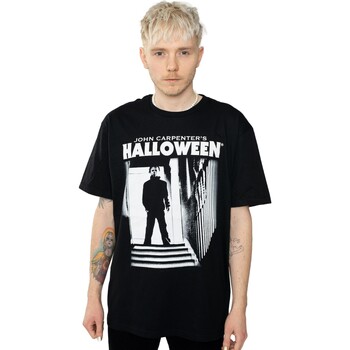 Vêtements Homme T-shirts manches longues Halloween TV3004 Noir