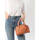 Sacs Femme Sacs porté main Etrier Sac bowling S Altesse cuir ALTESSE 709-EALT049S Orange