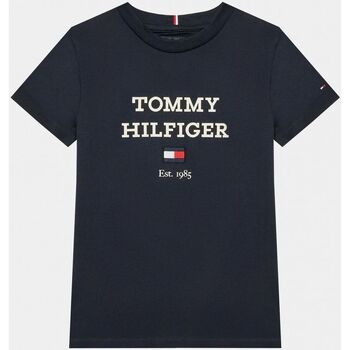 Vêtements Enfant T-shirts & Polos Tommy Hilfiger KB0KB08671 - TH LOGO-DW5 DESERT SKY Bleu