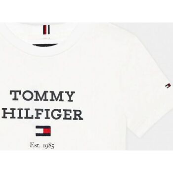 Vêtements Enfant T-shirts & Polos Tommy Hilfiger KB0KB08671 - TH LOGO-YBR WHITE Blanc