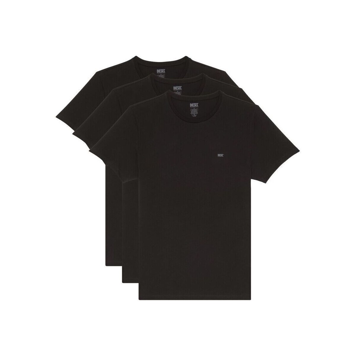 Vêtements Homme T-shirts & Polos Diesel 00SPDG 0LIAD - 3 PACK-E4101 Noir