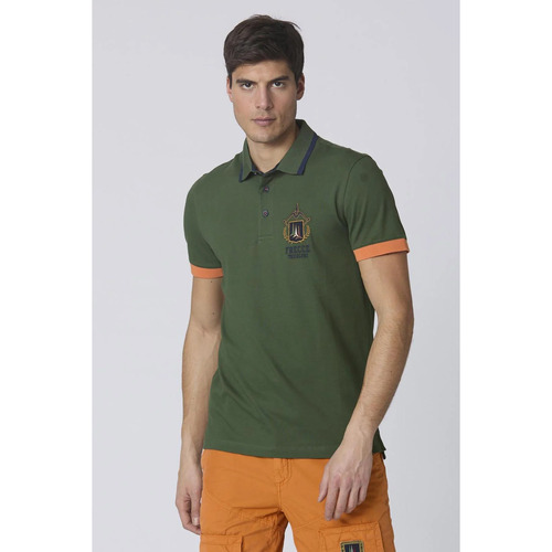 Vêtements Homme T-shirts manches courtes Aeronautica Militare PO1761P199 39306 SEAWED GREEN Vert