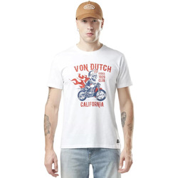 Vêtements Homme Débardeurs / T-shirts sans manche Von Dutch TEE SHIRT RIDE W Blanc