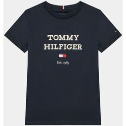 Vêtements Enfant T-shirts & Koszulka Polos Tommy Hilfiger KB0KB08671 - TH LOGO-DW5 DESERT SKY Bleu