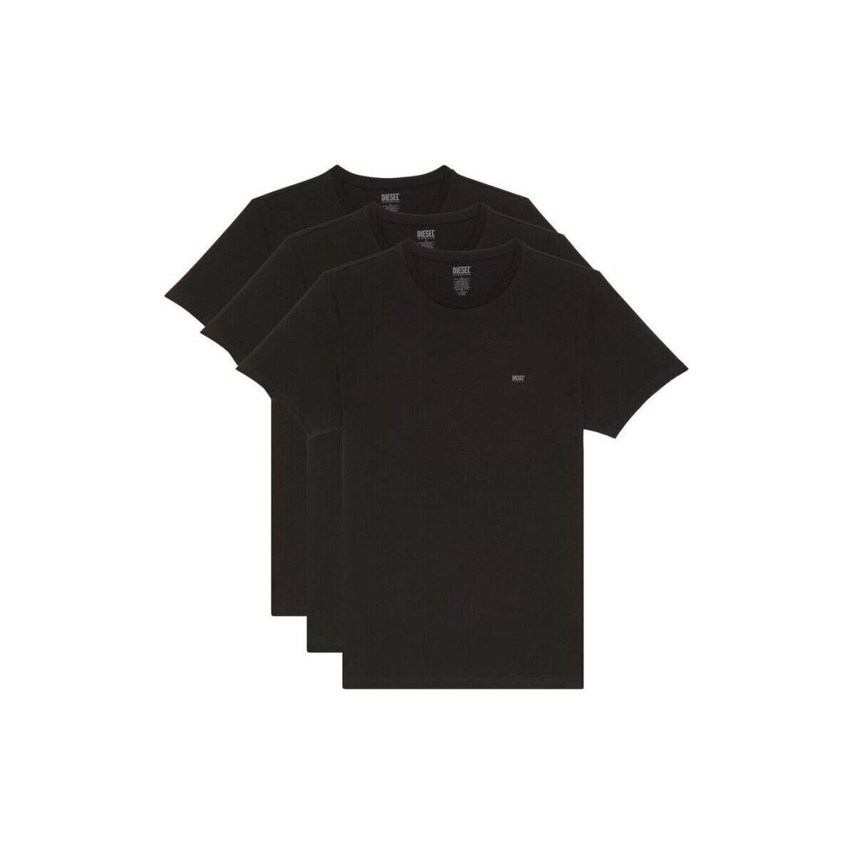 Vêtements Homme T-shirts & Polos Diesel 00SPDG 0LIAD - 3 PACK-E4101 Noir