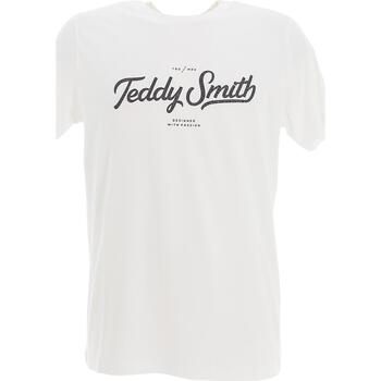 Vêtements Homme T-shirts manches courtes Teddy Smith T-janick mc Beige